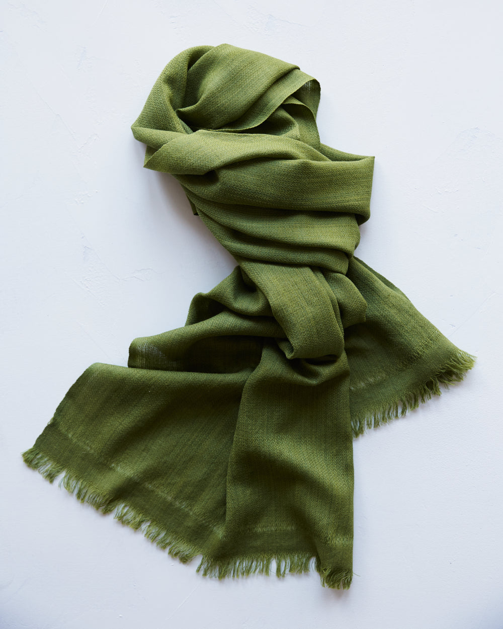 Pema West Bengali Merino Wool Shawl – Pine Green