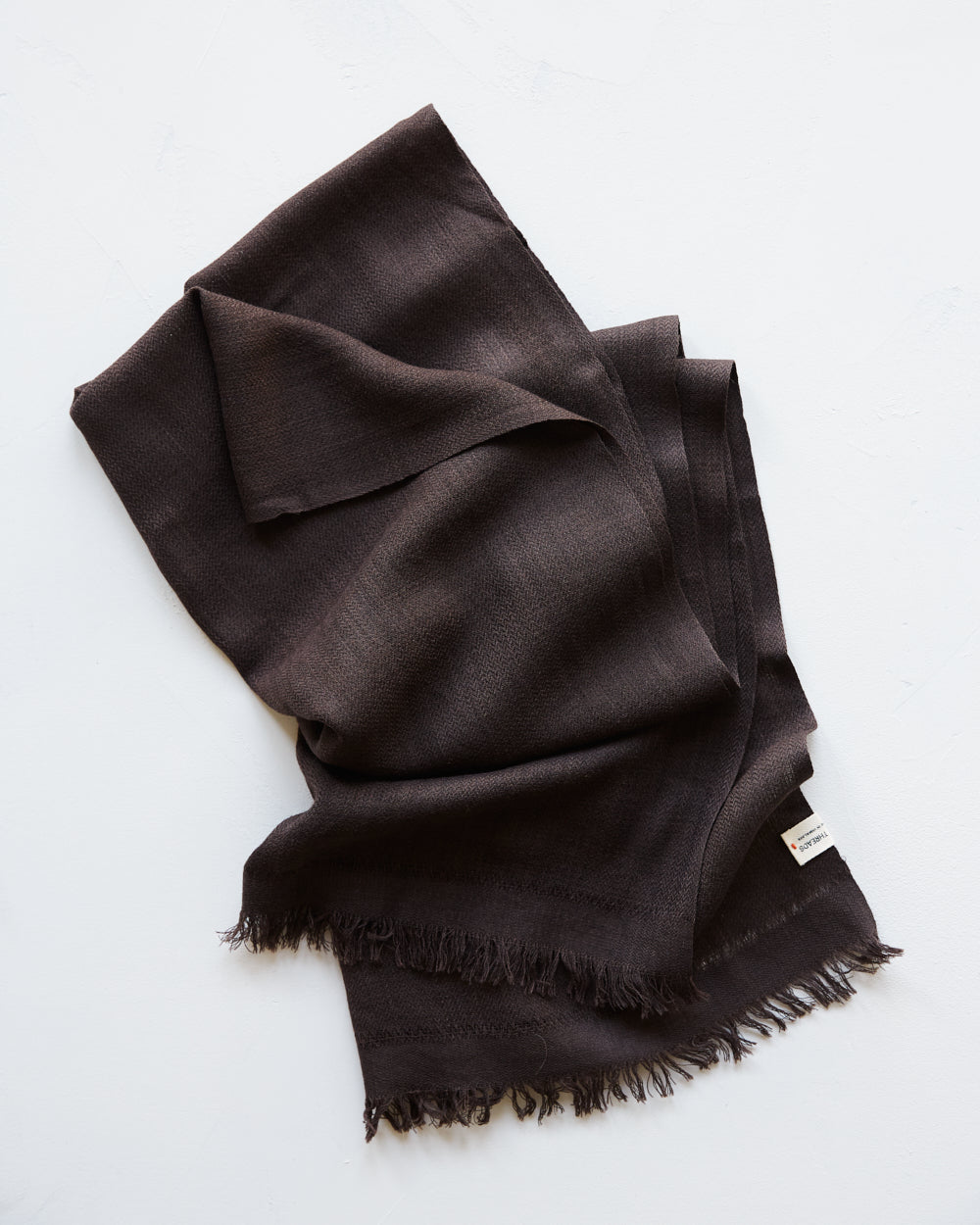 Pema West Bengali Merino Wool Shawl – Obsidian Black