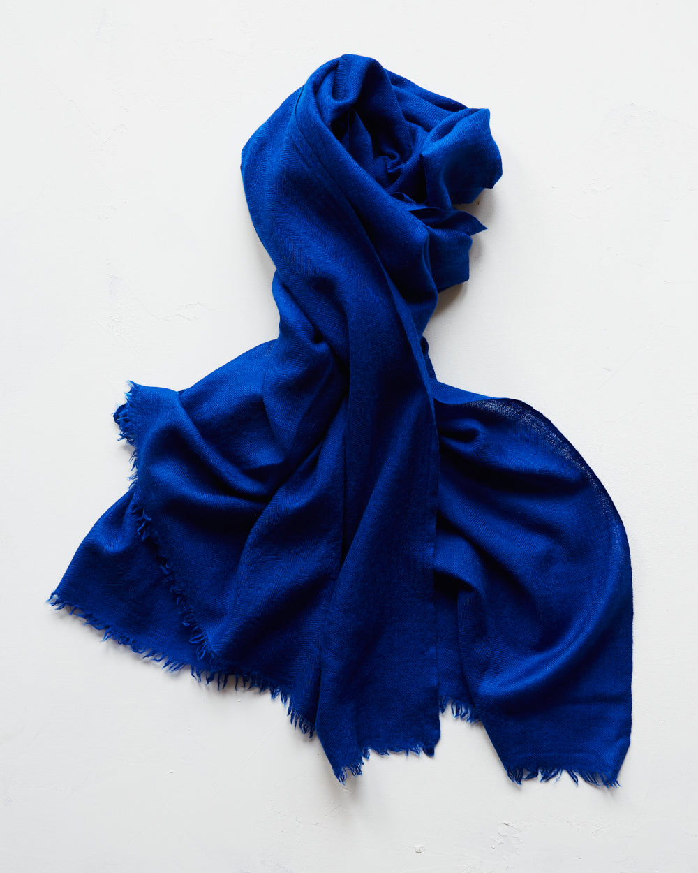 Silk and Himachali Merino Wool Shawl – Indigo