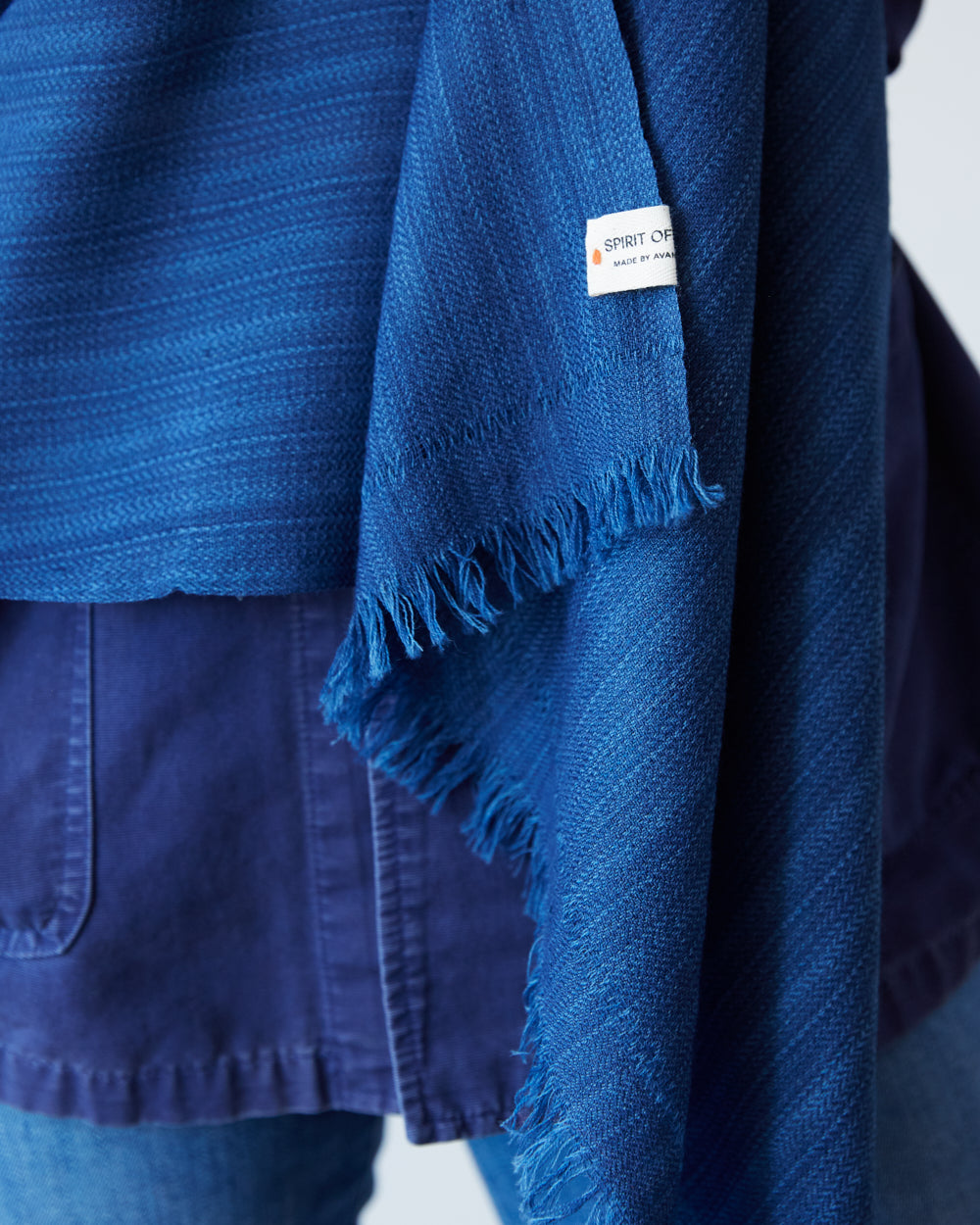 Pema West Bengali Merino Wool Shawl – Indigo