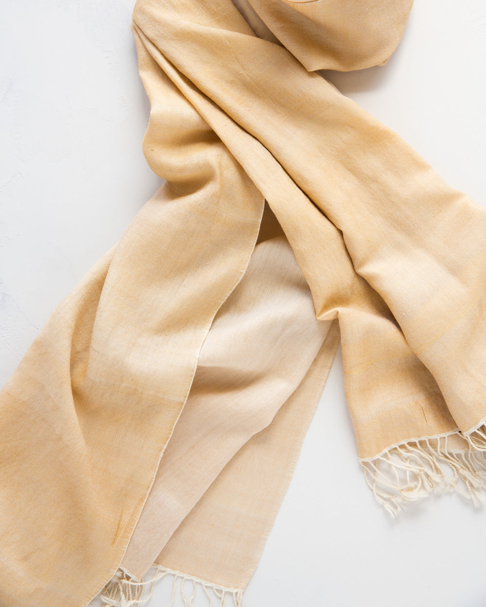 Large, Wild Muga Silk and Merino Wool Shawl