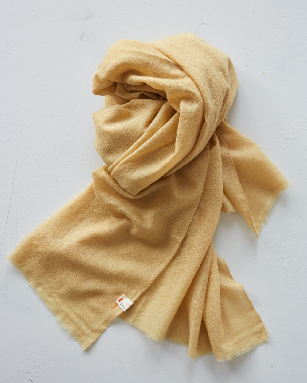 Exclusive, Large Shawl of the Softest, Naturally Dyed Pashmina Wool – Tea waste