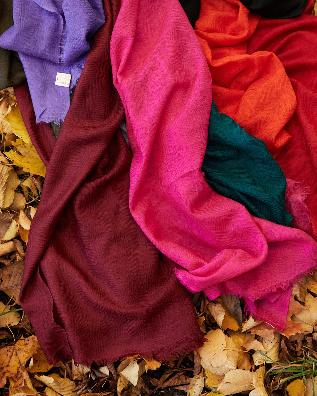 Silk and Himachali Merino Wool Shawl – Fuchsia Pink