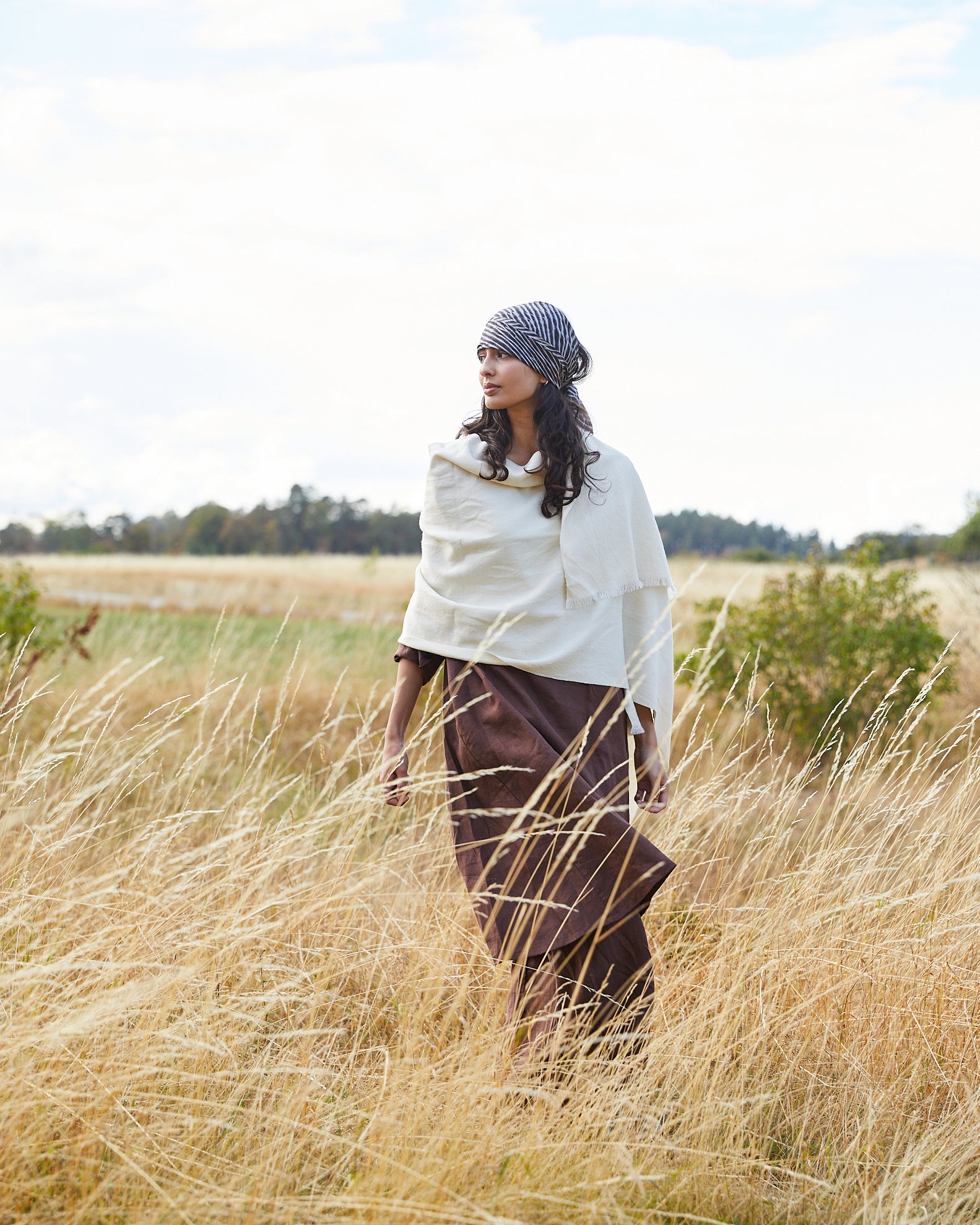 Yak and Merino Wool Shawl from Himachal Pradesh – Snow White