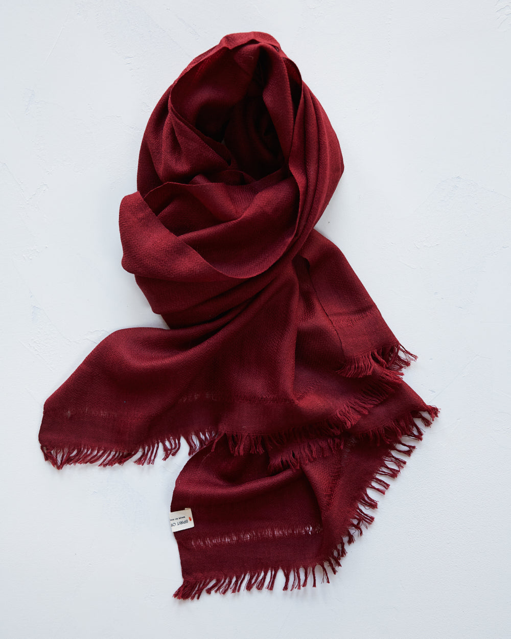 ”Pema” stor sjal i merinoull från Västbengalen