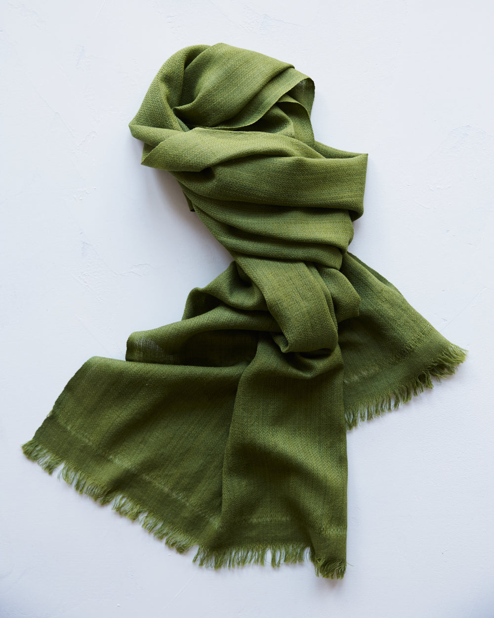 ”Pema” sjal i merinoull från Västbengalen – Grangrön