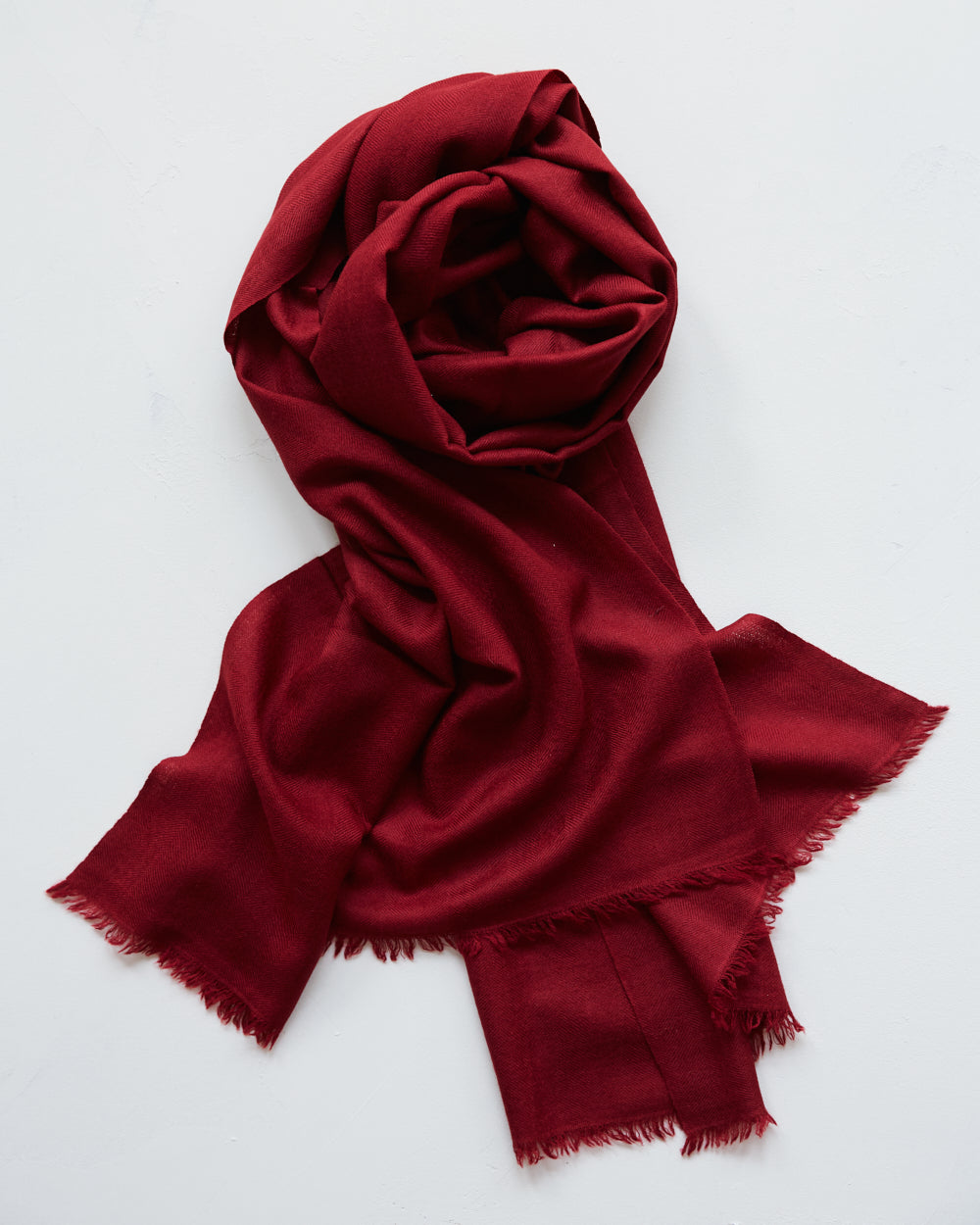 Silk and Himachali Merino Wool Shawl – Aubergine
