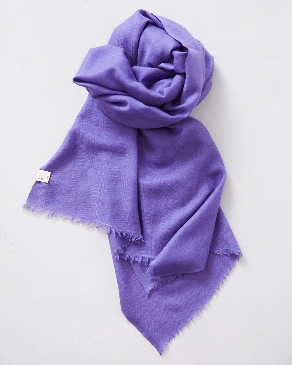 Silk and Himachali Merino Wool Shawl – Violet