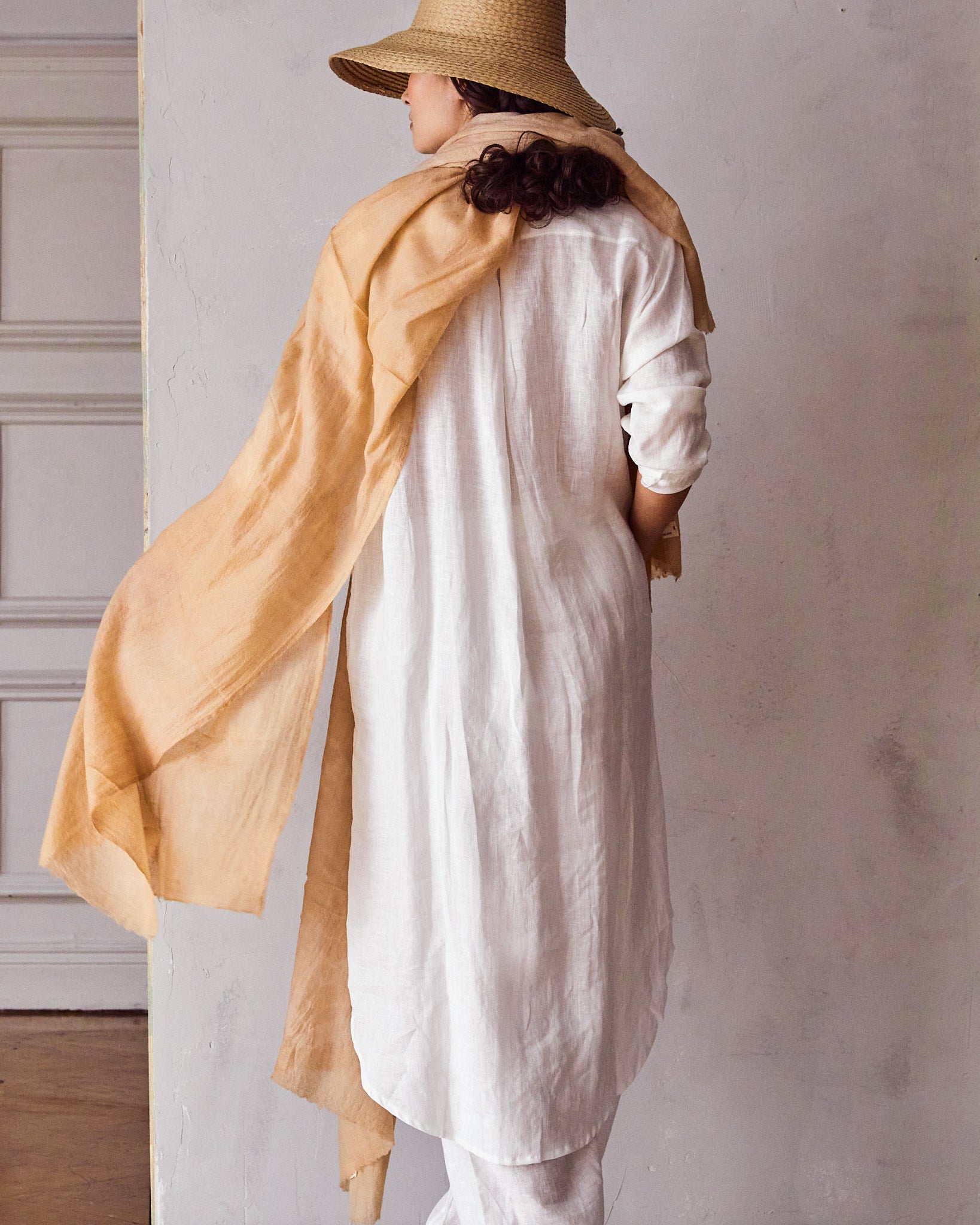 Ayurvedically Dyed Pashmina Wool Yoga Shawl