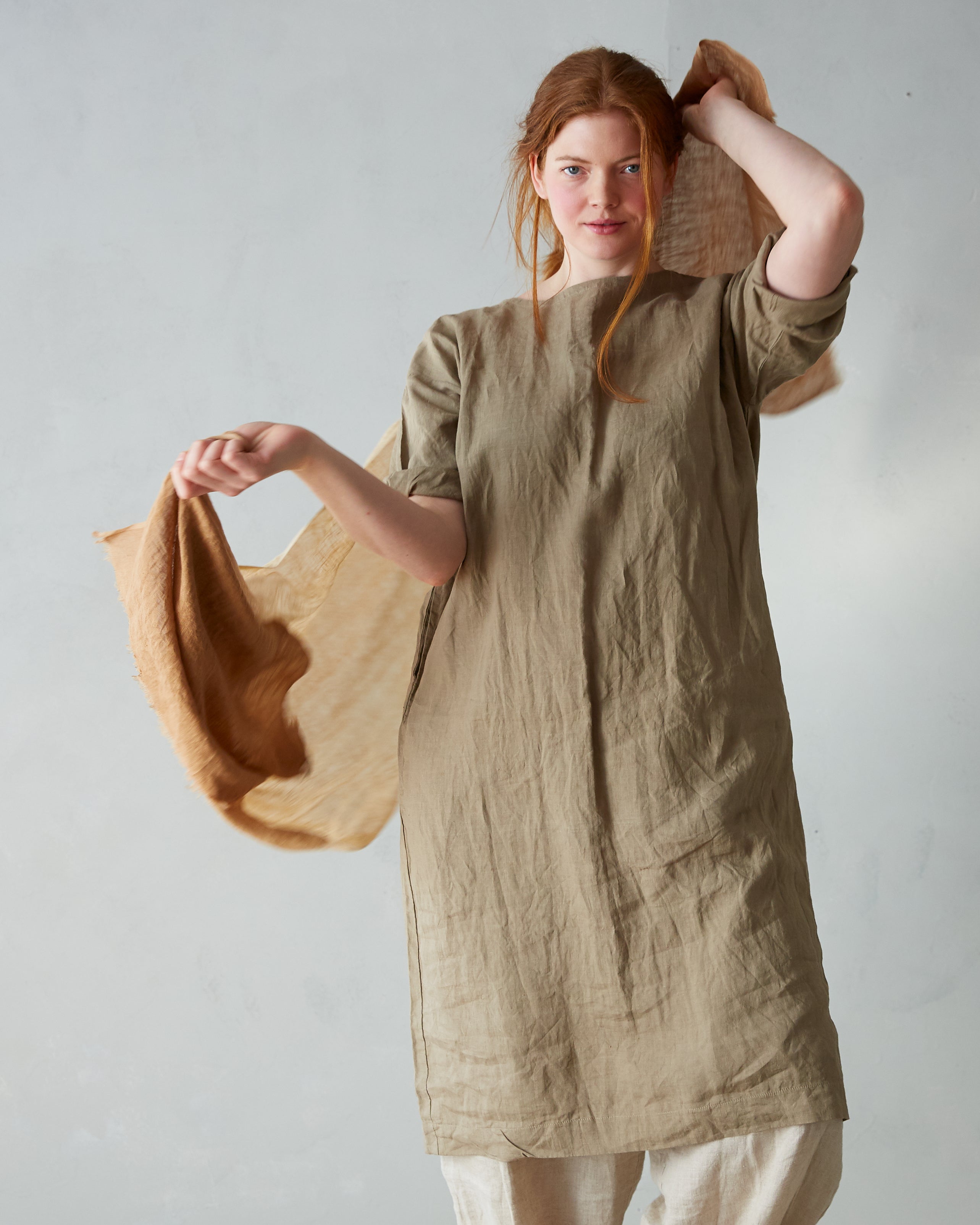 Roomy Linen Dress