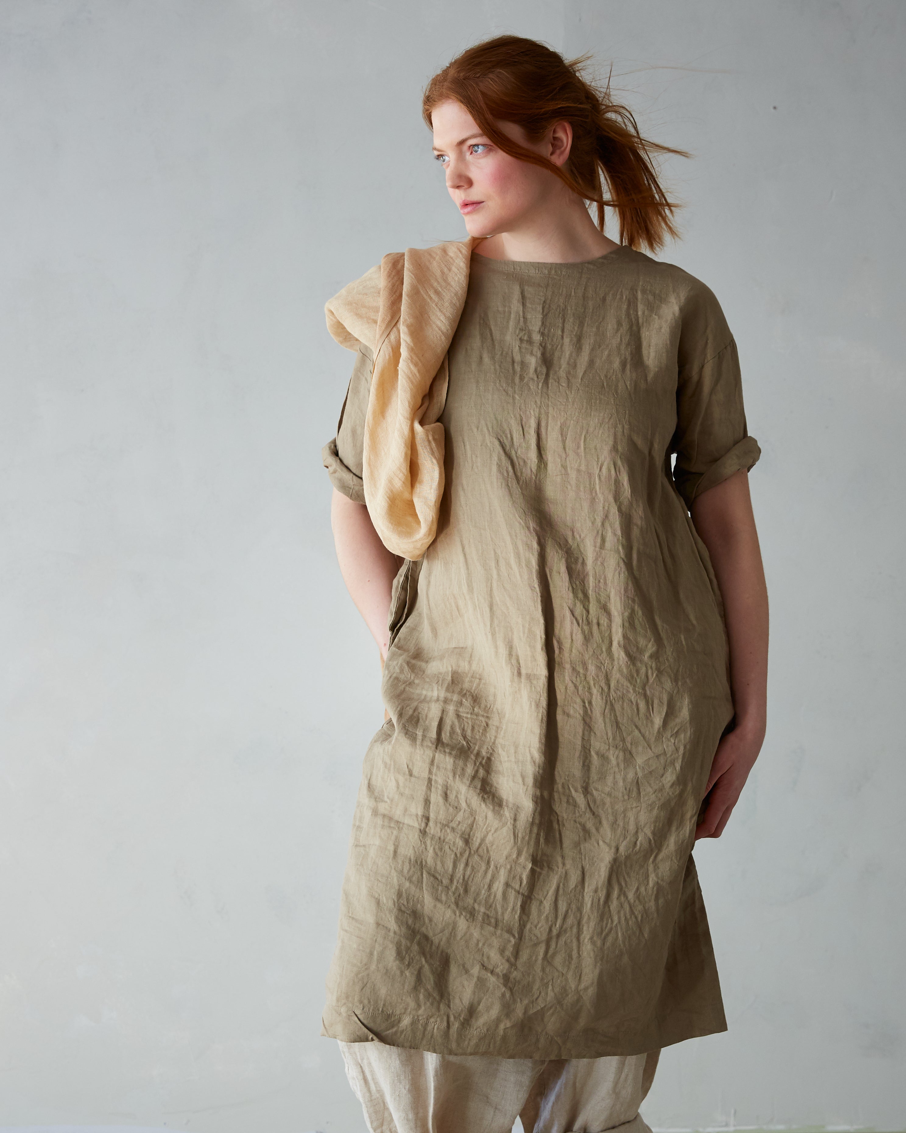 Roomy Linen Dress